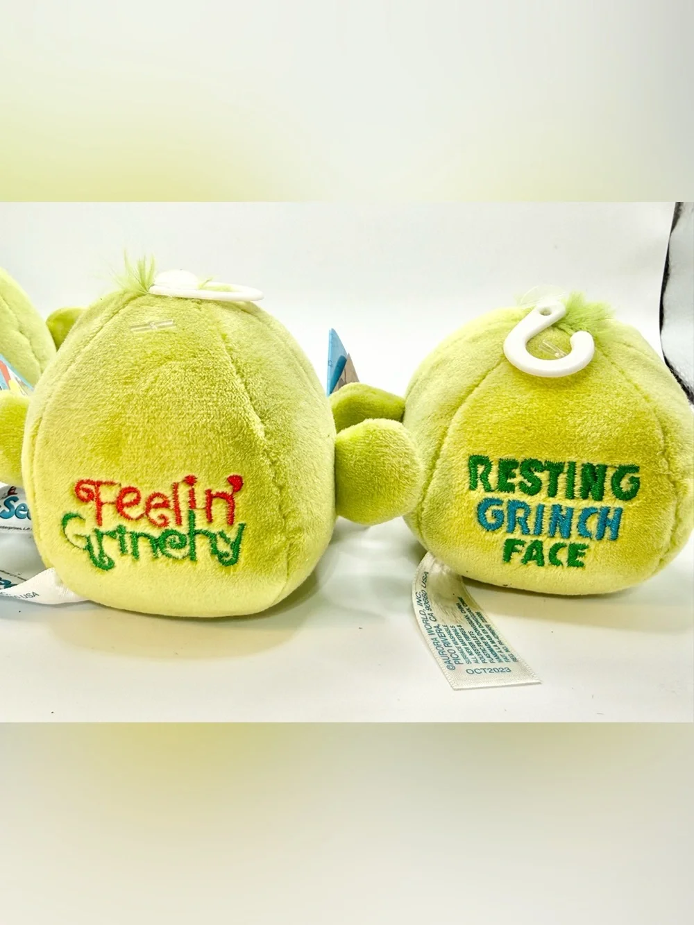 Dr. Seuss Green Grinch Plush Holiday Plush Set - Lime Green stress ball